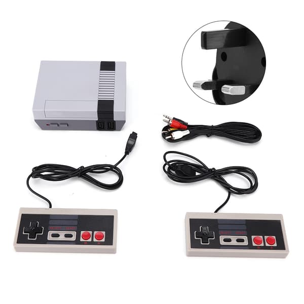 Mini Game Console Gamepad Dual Control with Built-in 620 Games (100V-220V) UK
