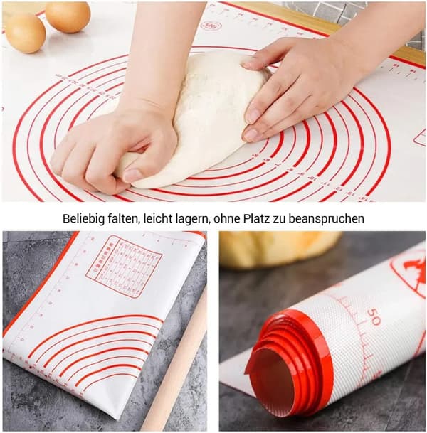 Bakematte - 70x50cm Gjenbrukbar silikonbakematte - Deigmatte