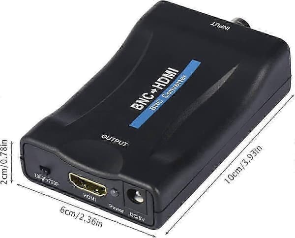 BNC til HDMI-konverteradapter Display HD 1080P/720P Videoadapter Ny udgave Ab