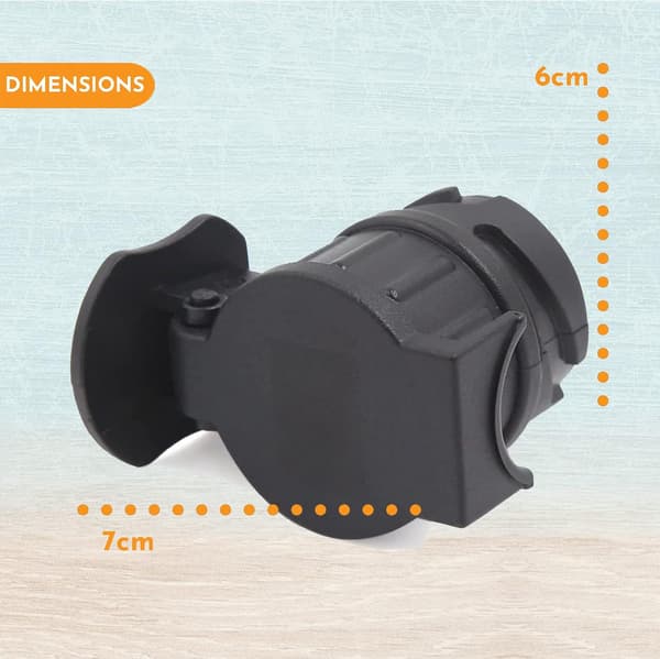 13-polet trailerstikadapter, 13 til 7-polet trailerstikadapter