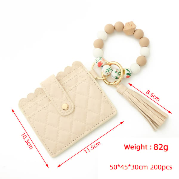 Wristlet Keychain Pocket Credit Card Holder Wallet Tassel