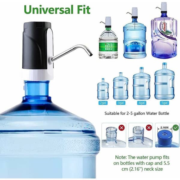 Automatic Water Pump Dispenser Rechargeable Drinking Water Bottle Wireless Electric Quick Pump Bottle