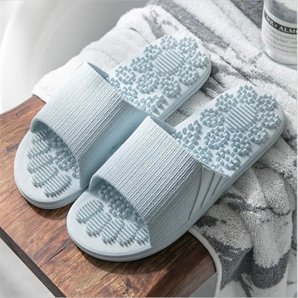 Massage Tofflor Sandaler för Män Kvinnor 6.5/7.5UK, Blå