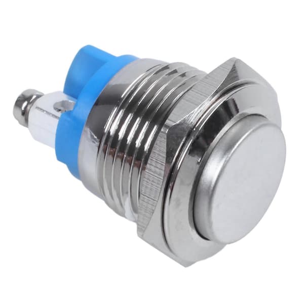 10x High Round Momentary Metal Push Button 16mm