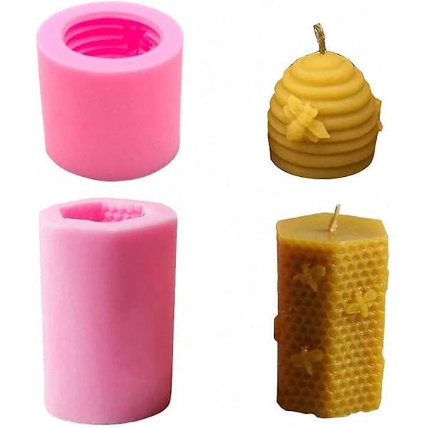 3D Bi Honningkake Lysformer Bikube Silikonform For