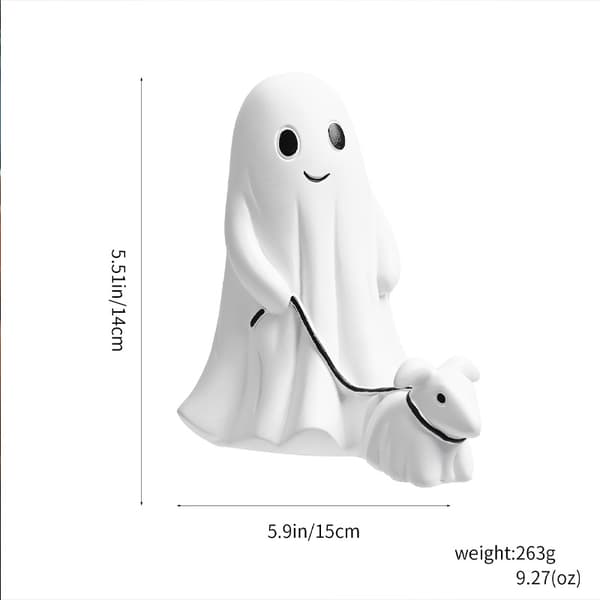 Halloween Ghost Dog Walking Decorations Hem Trädgårdsdekorationer A A