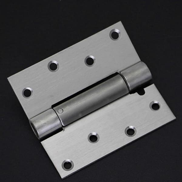 Self-Closing Door Hinge, 4-Pack 4 Inch Heavy Duty Square Stainless Steel Recessed Spring Automatic C