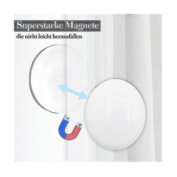 10 st Magnetiska Gardiner Vikter Draperier Vikter Magnet Duschdraperi Vikter Botten För Duk Gardiner, vit PK