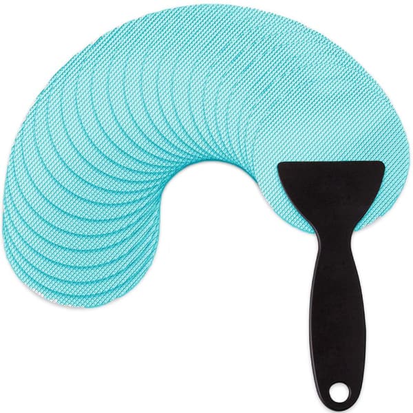 Blue Non-Slip Bathtub Stickers for Bathroom, Shower, and Bath Mat
