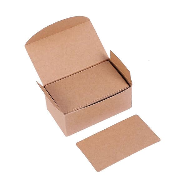 Retro Memoblokk DIY Kraft Blank Hilsen Graffiti Postkort Håndskrevne Ord Meldingkort Ca. 100 stk