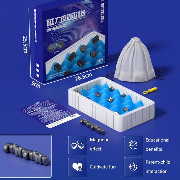 #Magnetisk Sjakkspill Morsomt Brettspill Magnetspill Magnetisk Effekt Sett#