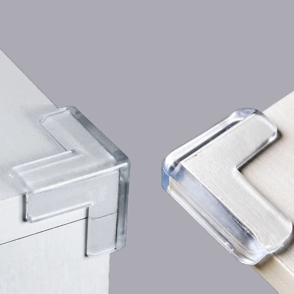 4 stycken silikonhörnskydd för babysäkerhet bord barnsäkert kantskydd kompatibelt med IKEA