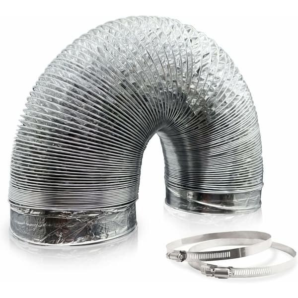 150 mm aluminiumventilationsrör för köksfläkt, rörfläkt (5 meters längd)