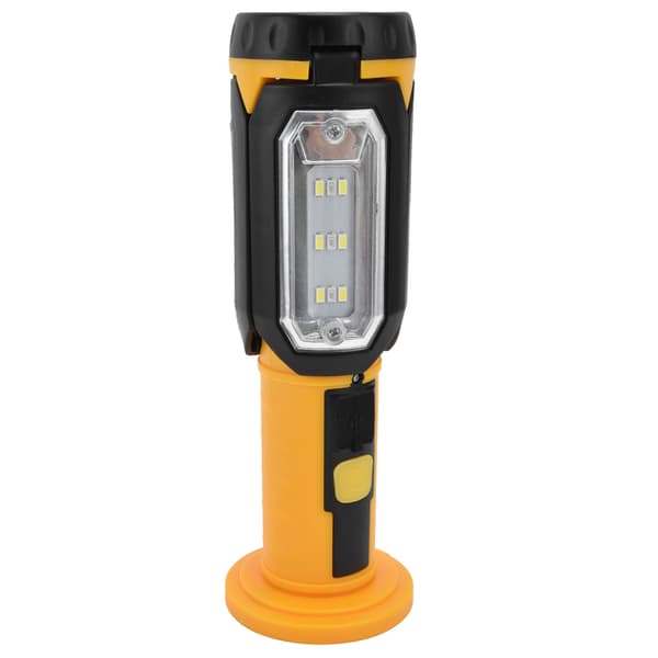 Outdoor LED Work Light Rechargeable Foldable Rotating Inspection Lamp Multifunctional Red Warning Light with Magnetic Hook
