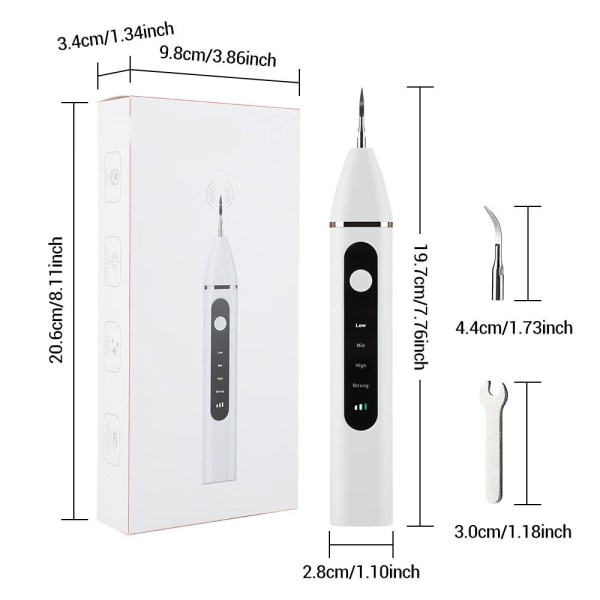 1 dental scaler WiFi visual 4-speed LED light intelligent