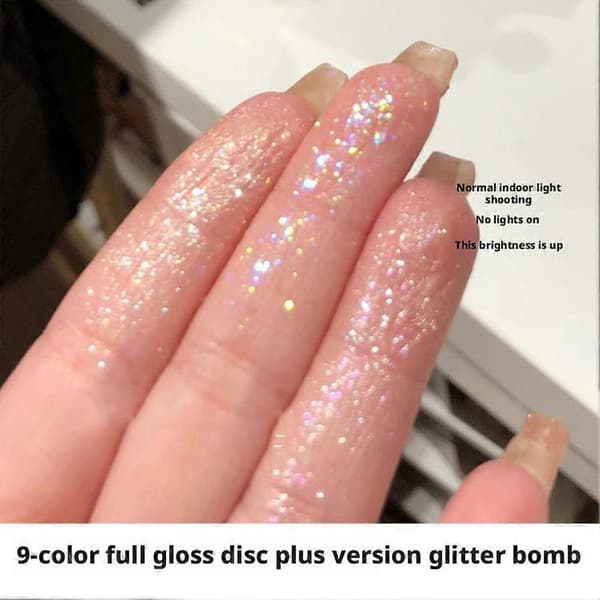 Pearlescent Fine Glitter Highlighter Dazzling Smart Eyeshadow Palette