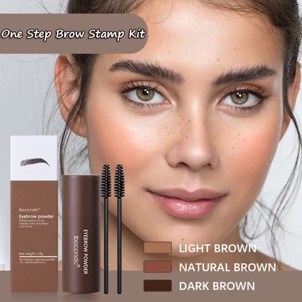 One Step Brow Stamp Formningssett Mørk Brun