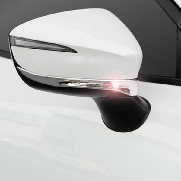for -3 CX3 Krom Bilside Sidespeil Stripe Deksel Trim Utvendig Dekorasjon Tilbehør 2017 2018 2019