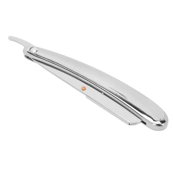 Manual Straight Razor for Barbers, Home, Silver