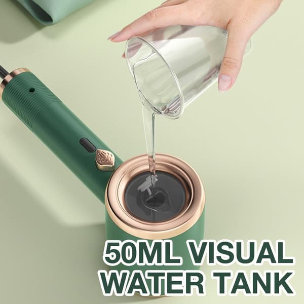 (Lyslilla) Mini foldbart strygejern, foldbart dampstrygejern (med 50 ml vandtank)