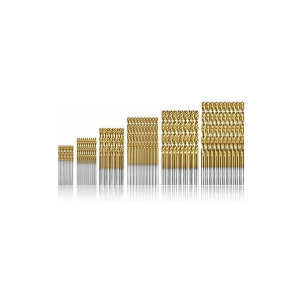 60 Pieces Twist Drill Bits HSS Titanium Micro Drill Bits Metric HSS High Speed Steel Drill Bits 1/1.5/2/2.5/3/3.5mm