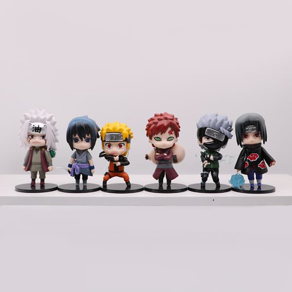 Paketti 11cm seisova Naruto-hahmo sarjakuva Naruto Sasuke auto o