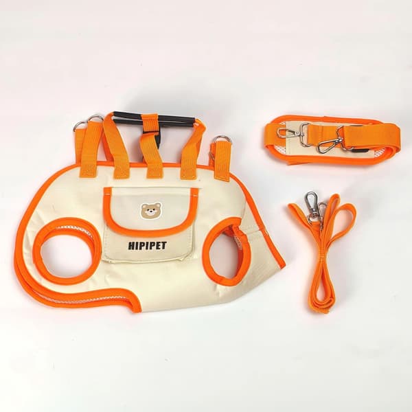 Portable Dog Carrier Handheld Crossbody Pet Backpack - Multifunctional Sling Bag Orange M Orange M