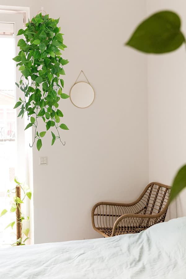 2 stykker kunstig vedbend klatreplanter, kunstige hængeplanter DXGHC