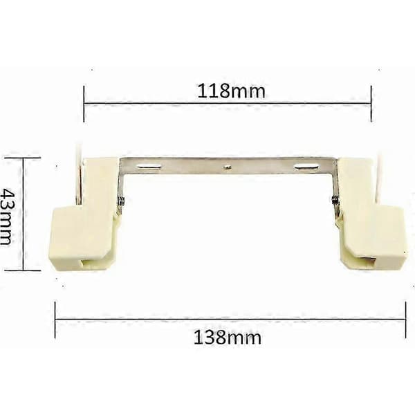 Socket for R7S Lamp 118mm Halogen and R7S LED Bulb, AC 100-240V, R7S J118 Linear Base Ceramic Holder for Spotlight/Wall/Ceiling Lamp, 2-pack