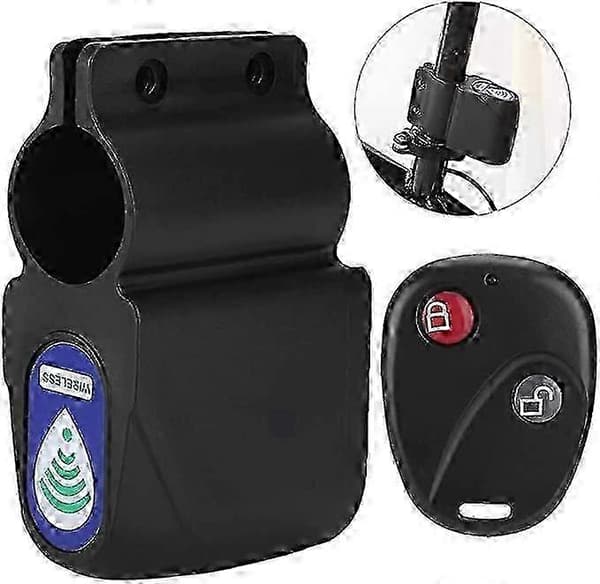 Ultralight Bicycle Alarm with Wireless Remote Control 120dB Alarm and Security Lock