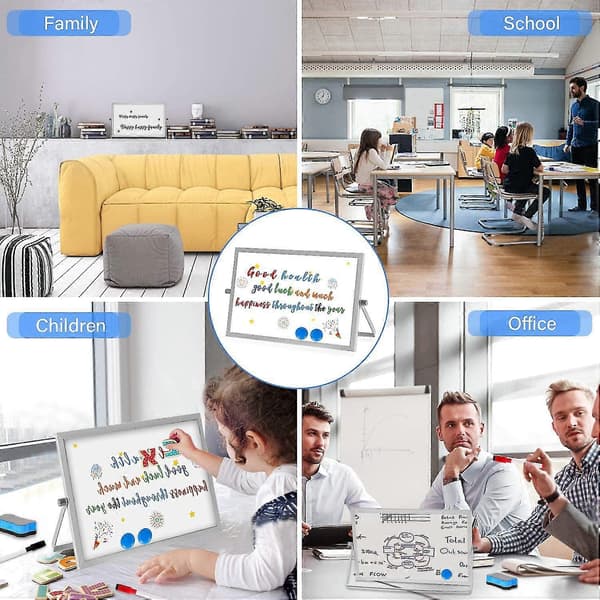 Magnetic whiteboard, magnetic writing board 18x24 cm