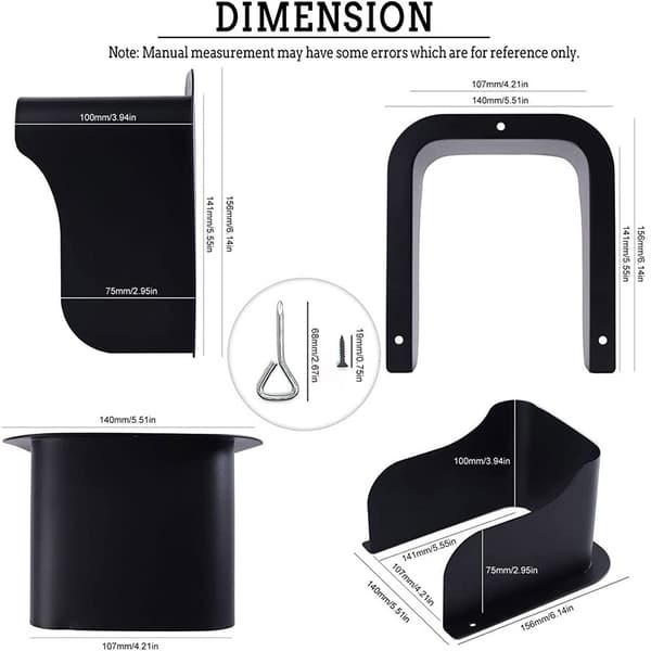 Dörrklocka regnskydd, utomhus dörrklocka solskyddsbox, metall s