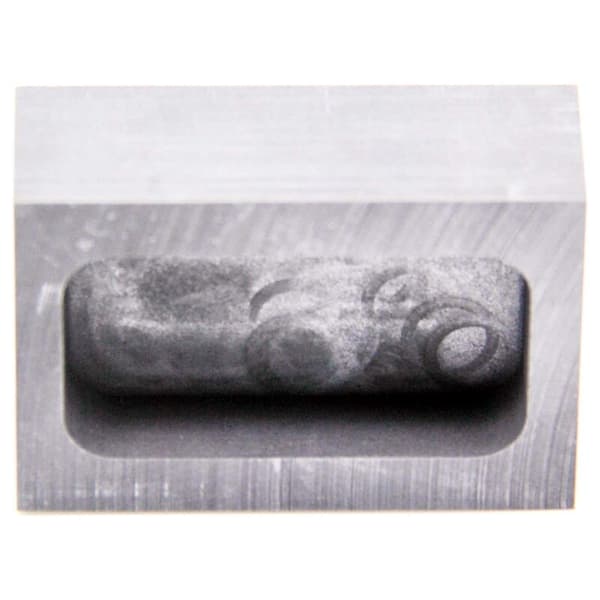 Grafitstøbeform, Høj Renhed Raffineringsgrafit, Støbeform til Metaller Sølv Guld 45X24X10Mm 150G Guld