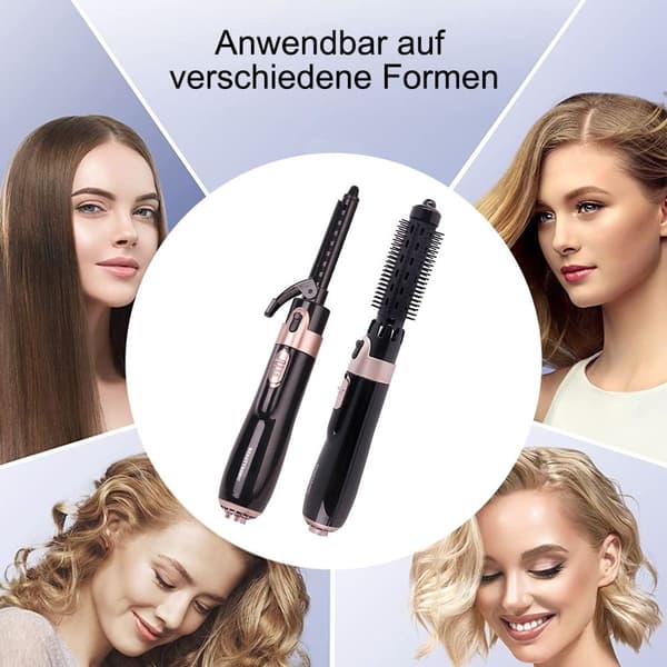 Babyliss roterende varmluftsbørste, fire-i-en, sort KLB