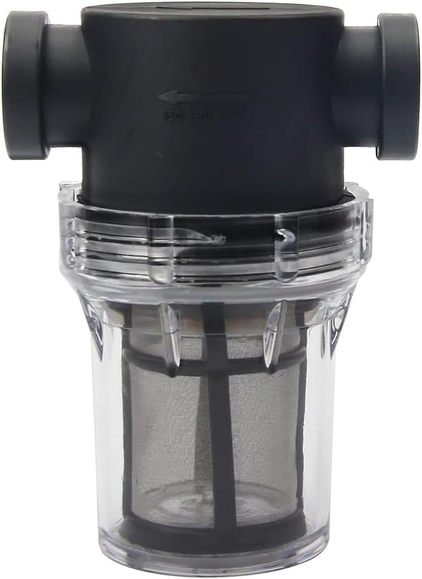 Rørfilter, 1/2\" Vandpumpefilter med 100 Mesh Rustfrit Stål