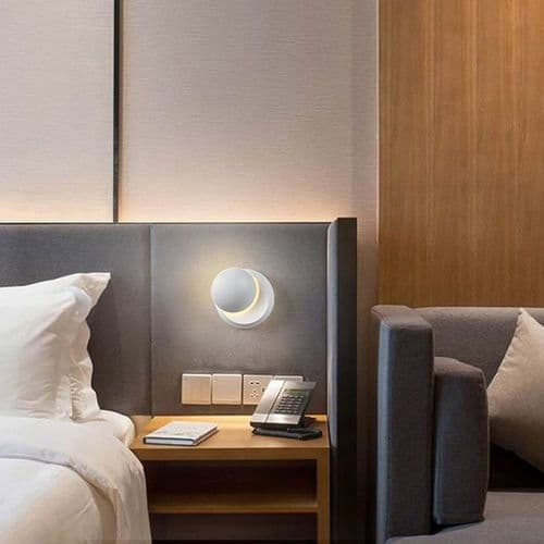 Væglampe 360 graders roterende moderne LED-lampe til hvid