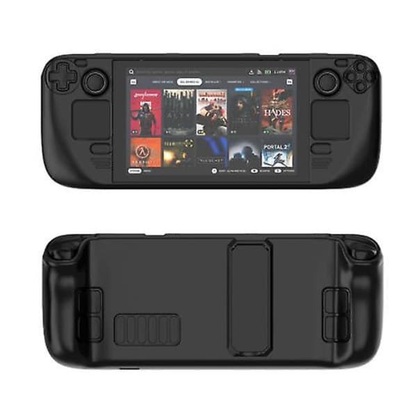Protective Case with Stand for Steam Deck, Military Grade Hard PC Protection, Compatible with Steam Deck Black