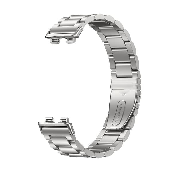 Metalrem til Huawei Band 10 - Stilfuld rem i rustfrit stål til Huawei Band 9/8 Sort