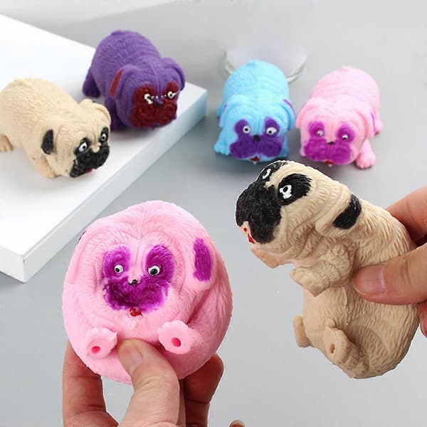 Sensorisk legetøj til børn Stressaflastning Mops Squishy Legetøj Rivefast Festrekvisitter