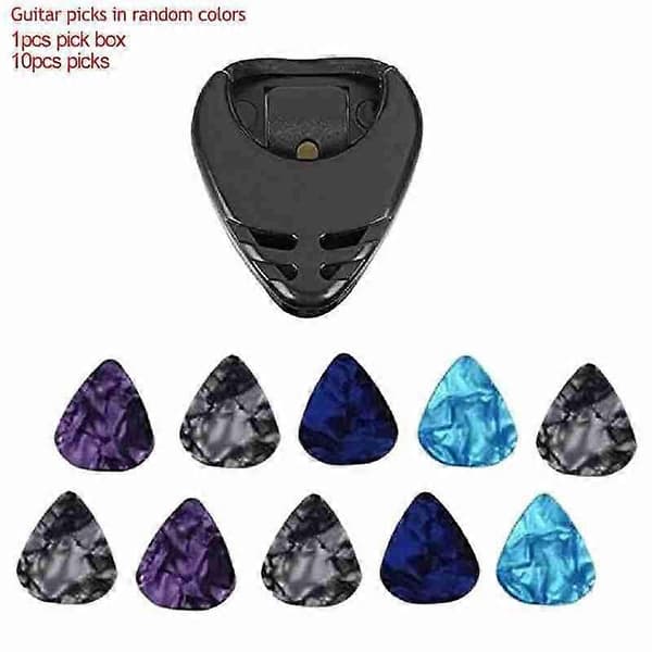 Heart-shaped guitar pick box set 10 pcs celluloid picks