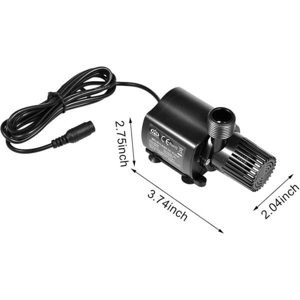 DC Vattenpump, DC 12V Amfibisk Dränkbar Vattenpump 800L/H 5M För Solbrunn Pool Vattencirkulation Damm Akvarium