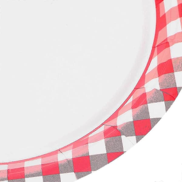 Röda papperstallrikar Födelsedagsfest Papperstallrikar för tårthållning 20 st