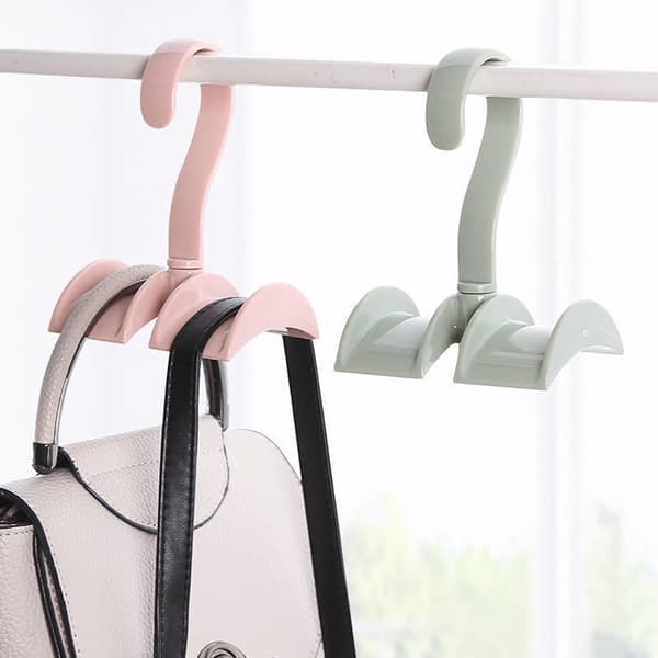Rotatable Wardrobe Hanger Swivel Storage Hanger Closet Coat Rack Bag Hook