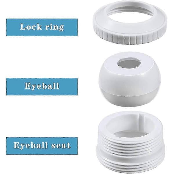 Pool Spa 1/2 tommer åbning Hydrostream returstråledyse SP1419C med 1-1/2 tommer MIP gevind Erstatning SP1419C (5 stk) [DB]