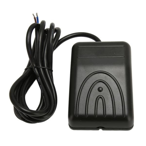 Foot Pedal Switch 16A 250V AC High Power Self-Resetting Waterproof Single Foot Pedal Control Switch with 2 Meter Cable FS211W2S, 2-Wire Core