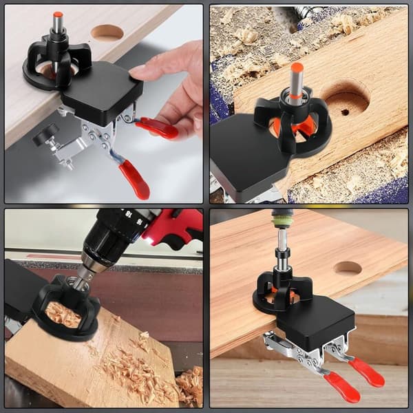 35mm Hinge Drilling Jig, Door Cabinet Hinge Template, Concealed Hinge Jig, Drill Guide for Cabinets and Wardrobes