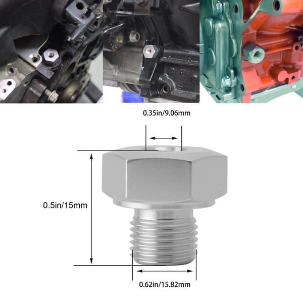 Olietryksføleradapter M16x1.5 til 1/8NPT Aluminiumsfitting til GM LS Series Engine