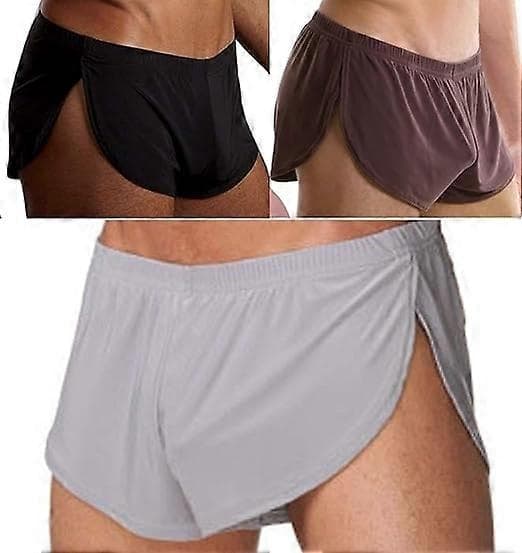 3-pack XL Men's Underwear, Sexy Boxer Briefs Trunks Underpants