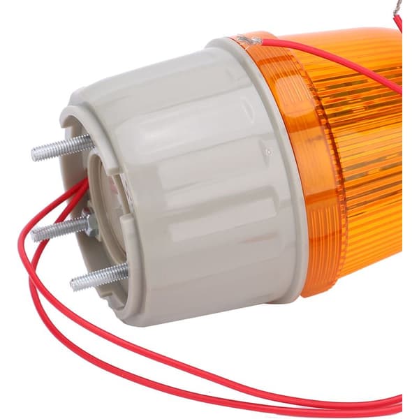 BERM Advarselslys LED-lampe Lyd- og lysalarmudstyr BEM-2071 5W 220V AC (Gul)
