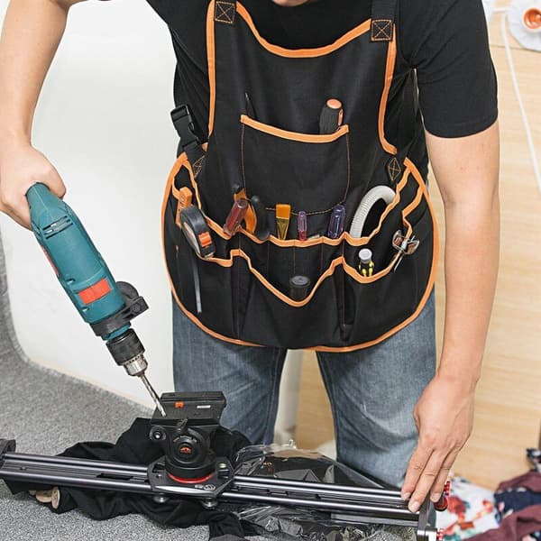 Work Apron 16 Tool Pockets Tool Belt Women Adjustable Tool Vest Apron with Waterproof Apron and Canvas Apron